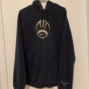 vintage nike center swoosh football hoodie